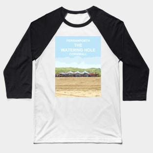 Perranporth Cornwall. Cornish gift Kernow Travel location poster Baseball T-Shirt